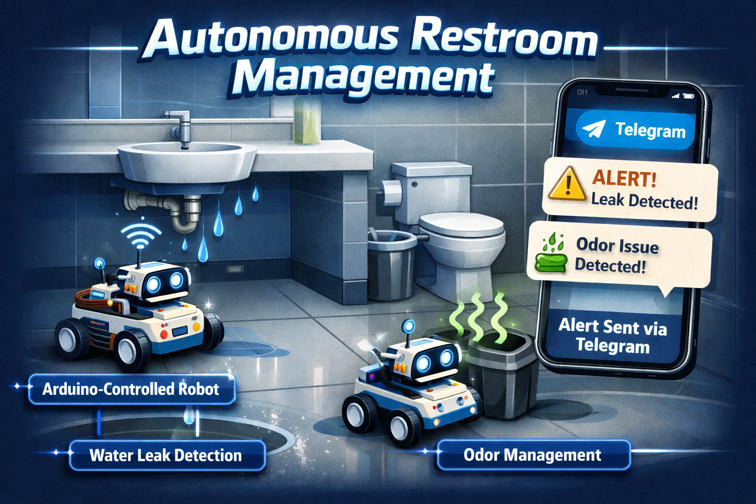 Autonomous restroom management